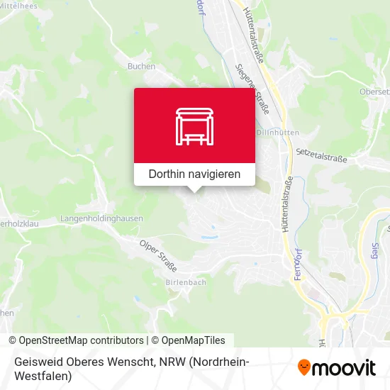 Geisweid Oberes Wenscht Karte