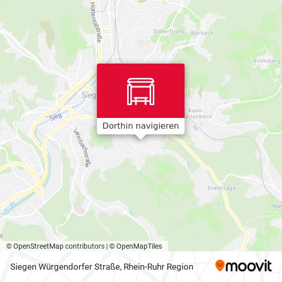 Siegen Würgendorfer Straße Karte