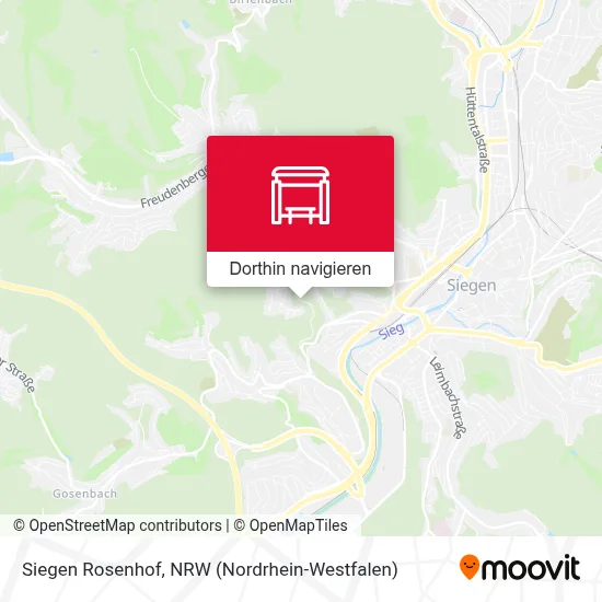 Siegen Rosenhof Karte