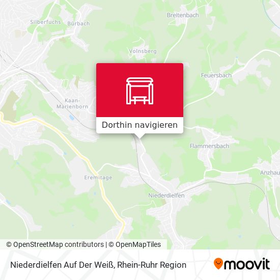 Niederdielfen Auf Der Weiß Karte