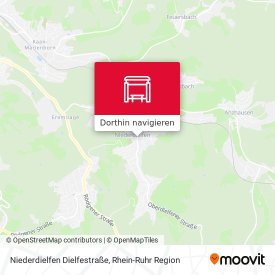 Niederdielfen Dielfestraße Karte