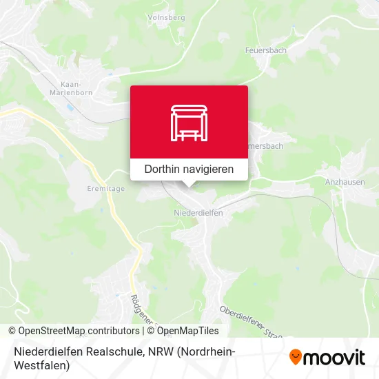 Niederdielfen Realschule Karte