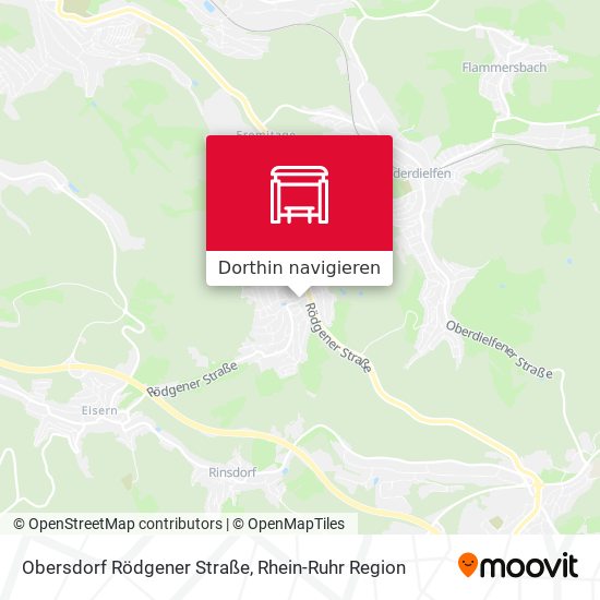 Obersdorf Rödgener Straße Karte