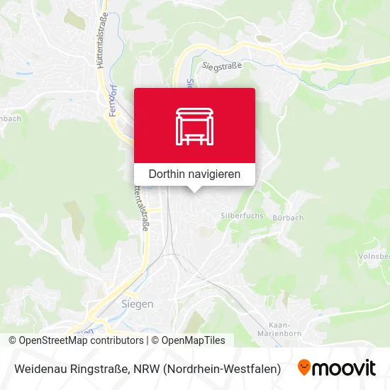 Weidenau Ringstraße Karte