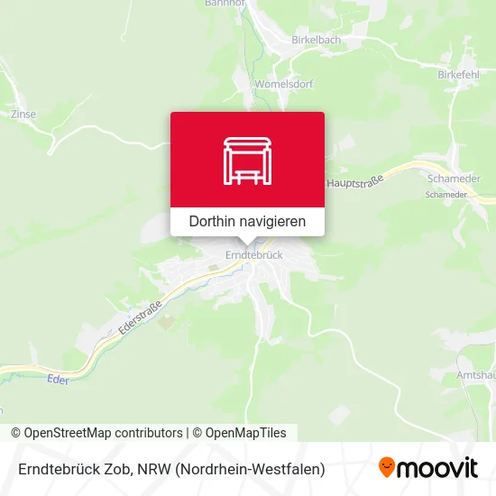 Erndtebrück Zob Karte