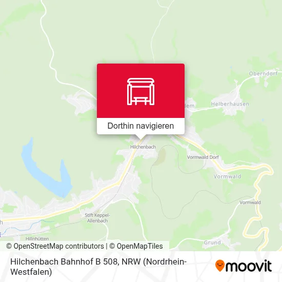 Hilchenbach Bahnhof B 508 Karte