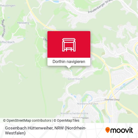 Gosenbach Hüttenweiher Karte
