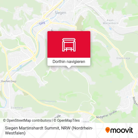 Siegen Martinshardt Summit Karte