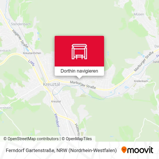 Ferndorf Gartenstraße Karte