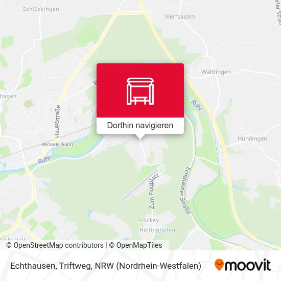 Echthausen, Triftweg Karte