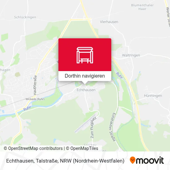 Echthausen, Talstraße Karte