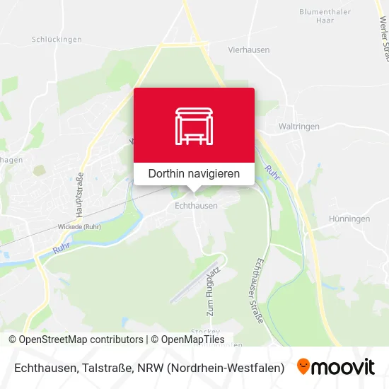 Echthausen, Talstraße Karte