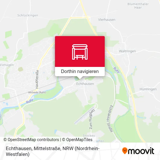 Echthausen, Mittelstraße Karte