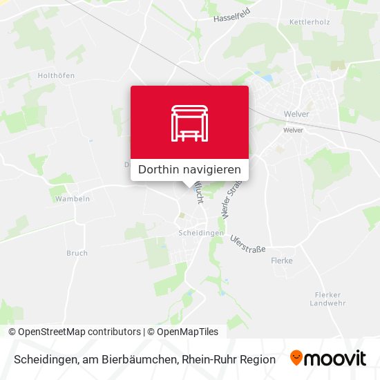 Scheidingen, am Bierbäumchen Karte