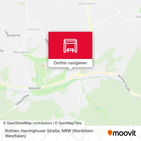 Rüthen, Harringhuser Straße Karte