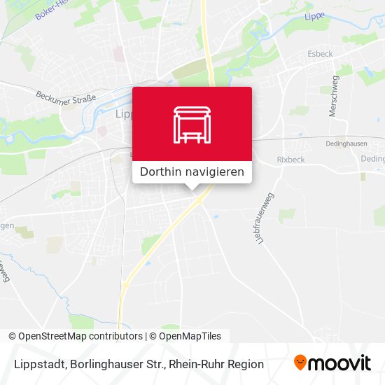 Lippstadt, Borlinghauser Str. Karte