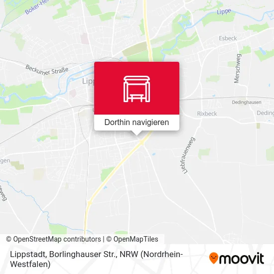Lippstadt, Borlinghauser Str. Karte