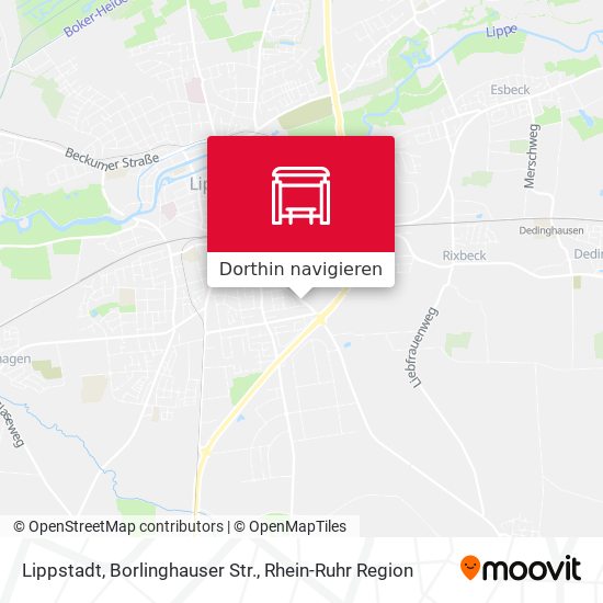 Lippstadt, Borlinghauser Str. Karte