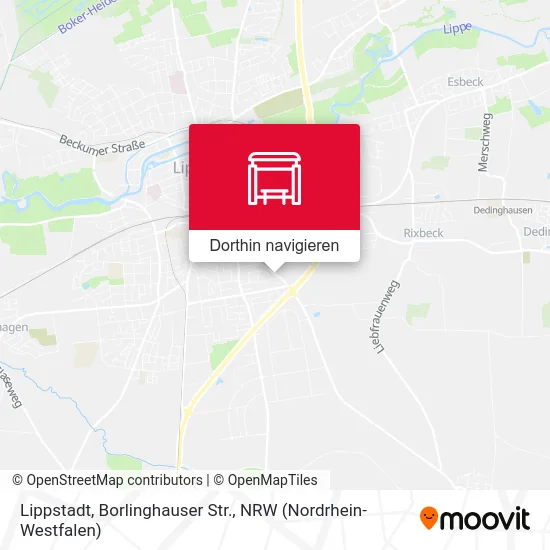 Lippstadt, Borlinghauser Str. Karte