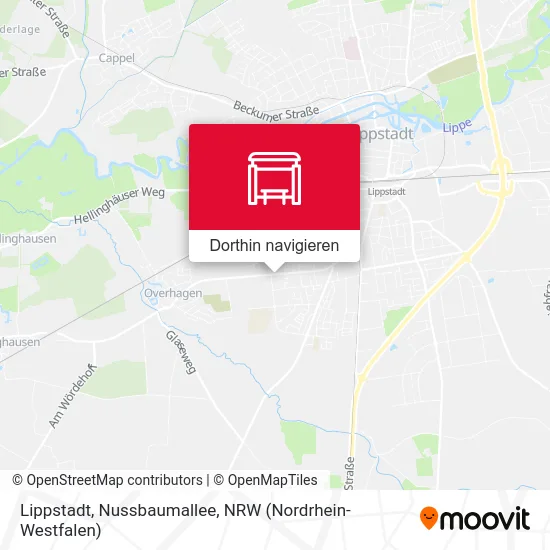 Lippstadt, Nussbaumallee Karte