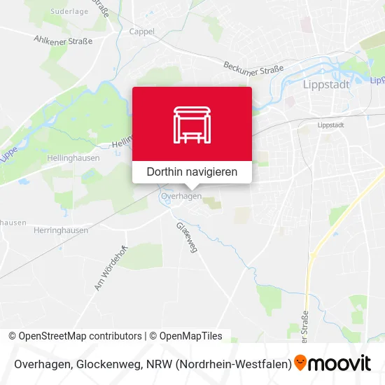 Overhagen, Glockenweg Karte