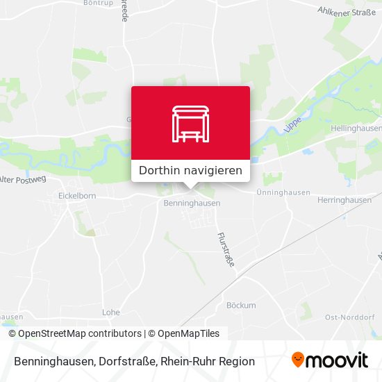 Benninghausen, Dorfstraße Karte