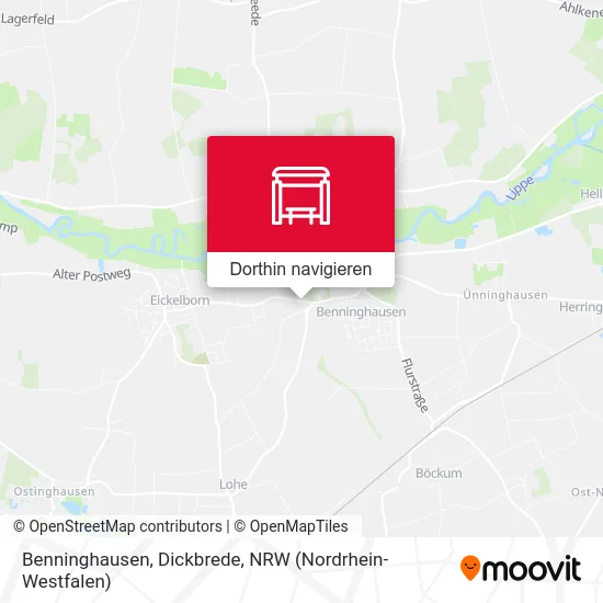 Benninghausen, Dickbrede Karte