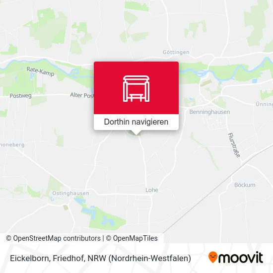 Eickelborn, Friedhof Karte