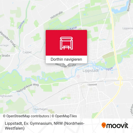 Lippstadt, Ev. Gymnasium Karte