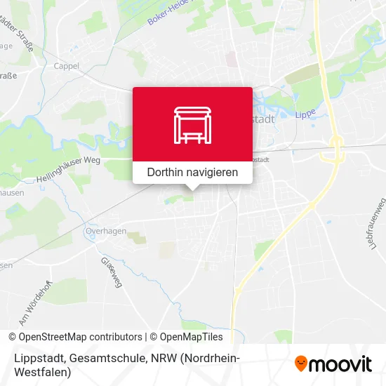 Lippstadt, Gesamtschule Karte