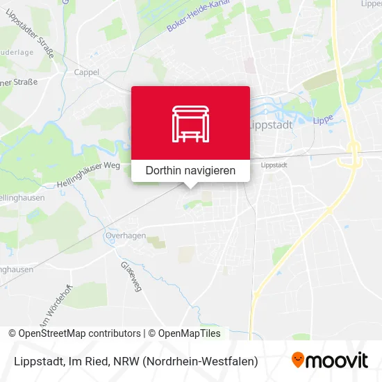 Lippstadt, Im Ried Karte