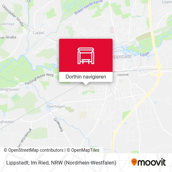 Lippstadt, Im Ried Karte