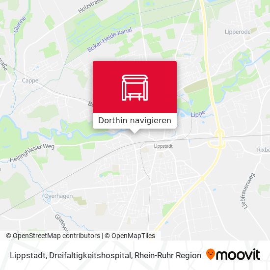 Lippstadt, Dreifaltigkeitshospital Karte