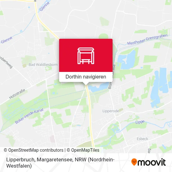 Lipperbruch, Margaretensee Karte