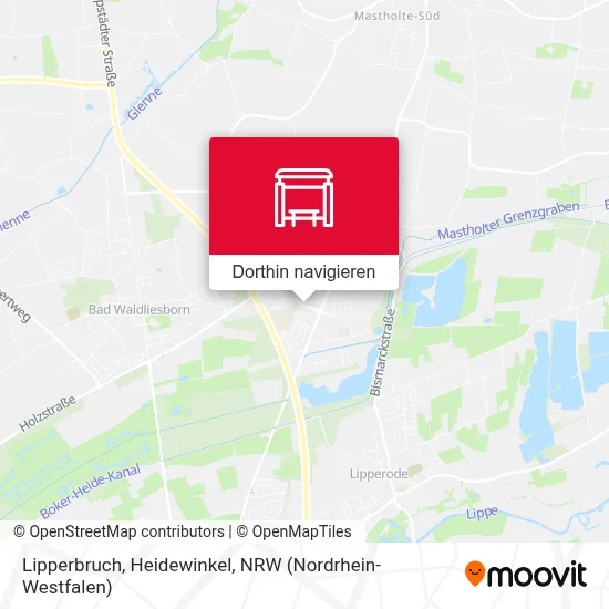 Lipperbruch, Heidewinkel Karte