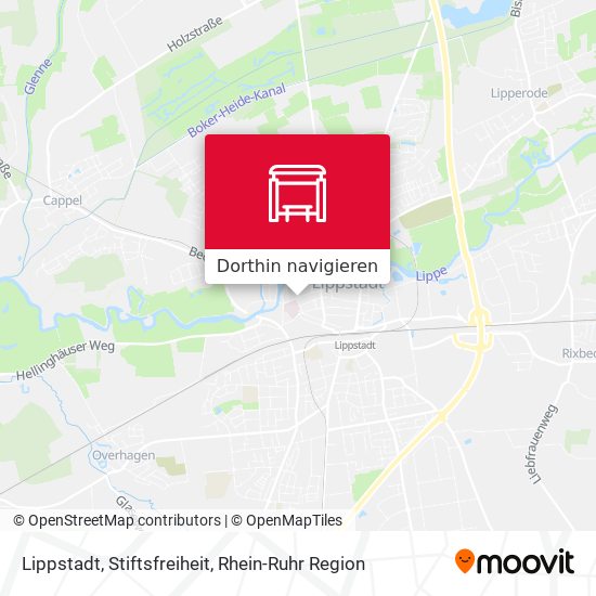 Lippstadt, Stiftsfreiheit Karte