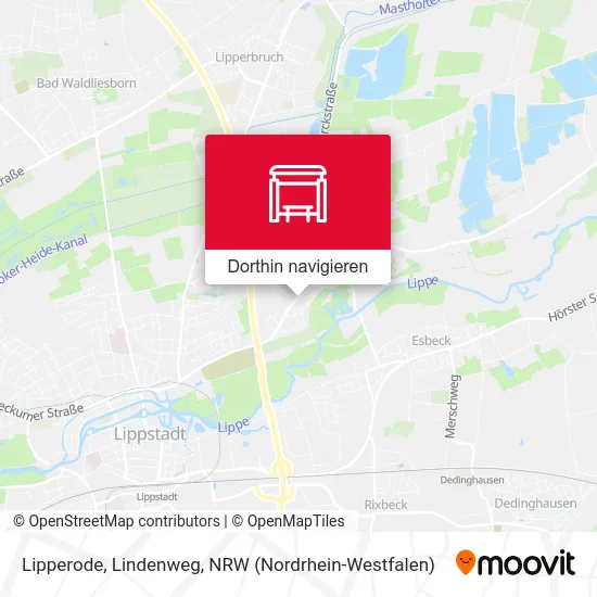 Lipperode, Lindenweg Karte