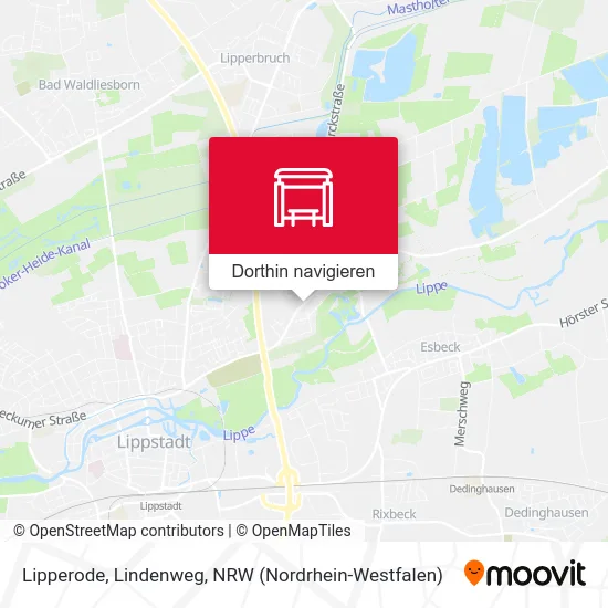 Lipperode, Lindenweg Karte