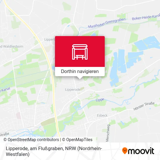 Lipperode, am Flußgraben Karte