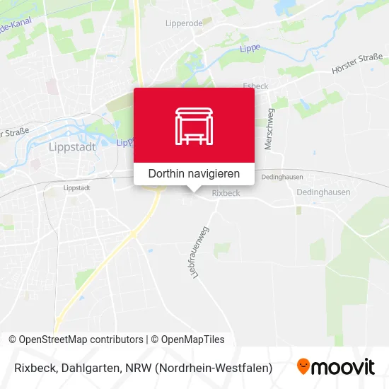 Rixbeck, Dahlgarten Karte