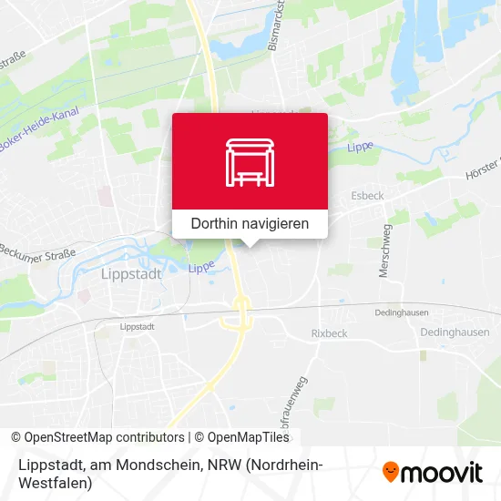 Lippstadt, am Mondschein Karte