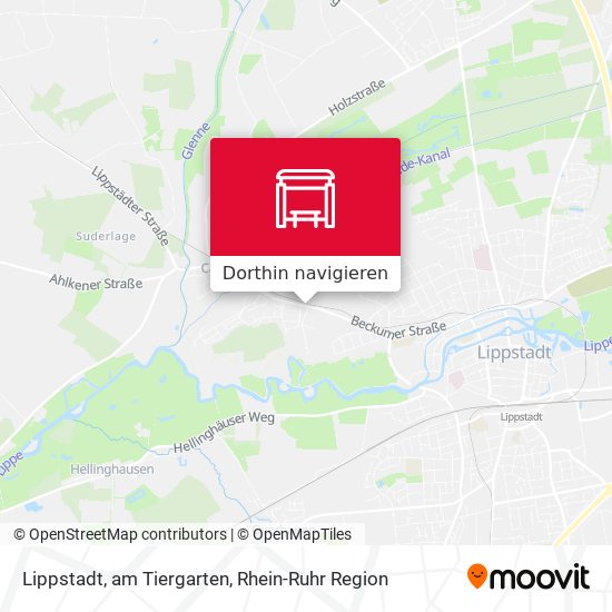 Lippstadt, am Tiergarten Karte