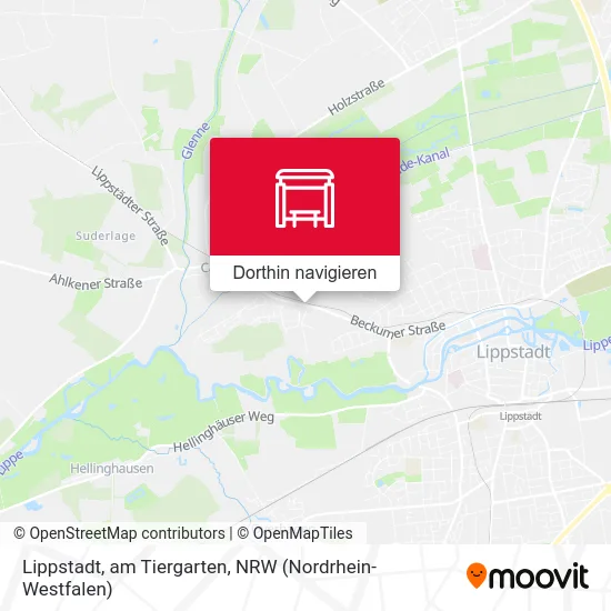 Lippstadt, am Tiergarten Karte
