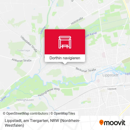 Lippstadt, am Tiergarten Karte