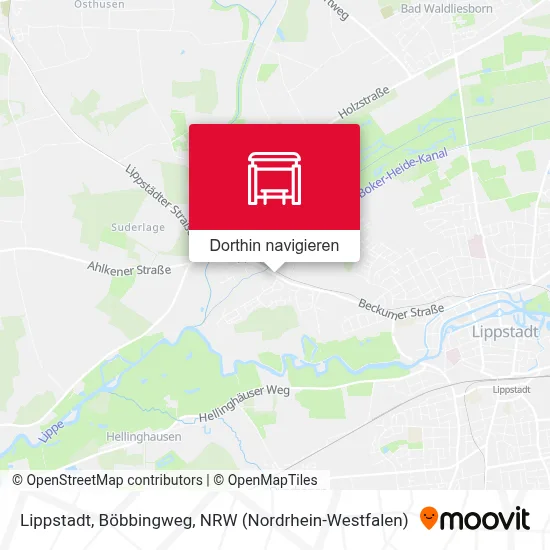 Lippstadt, Böbbingweg Karte