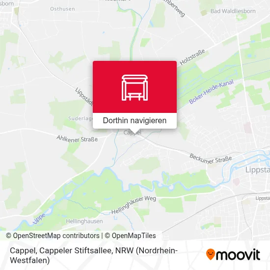 Cappel, Cappeler Stiftsallee Karte