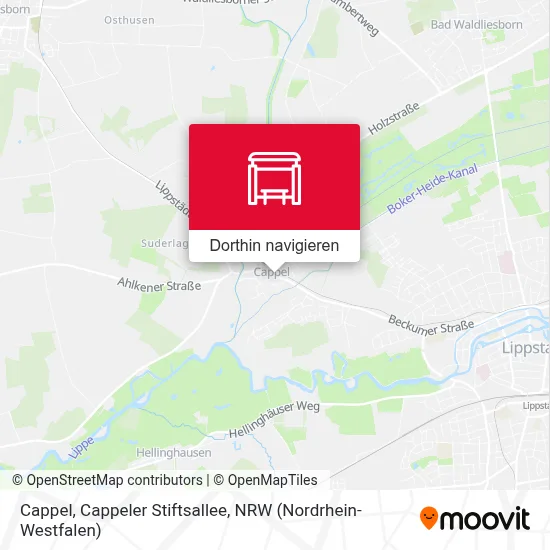 Cappel, Cappeler Stiftsallee Karte