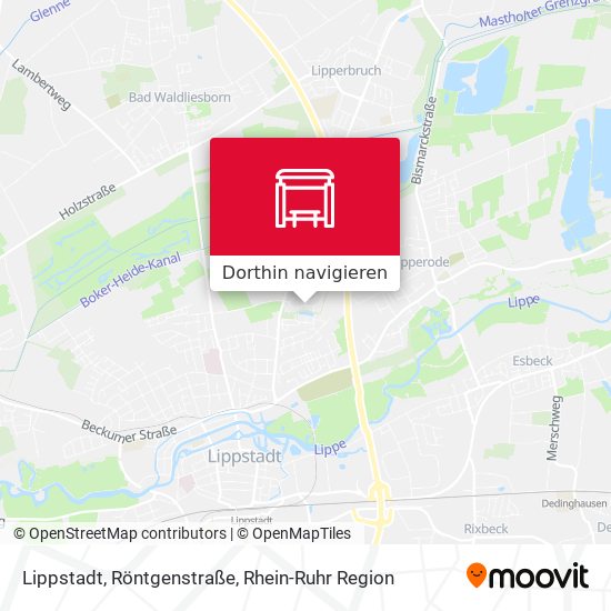 Lippstadt, Röntgenstraße Karte