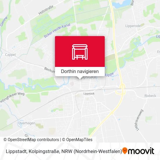 Lippstadt, Kolpingstraße Karte