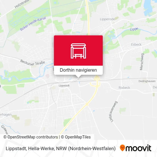 Lippstadt, Hella-Werke Karte